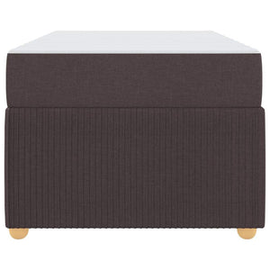 vidaXL Bed Frame with Mattress Dark Brown 80 x 200 cm Fabric