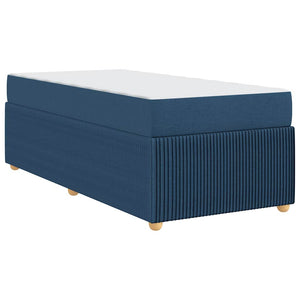 vidaXL Bed Frame with Mattress Blue 90 x 190 cm Fabric