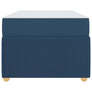 vidaXL Bed Frame with Mattress Blue 90 x 190 cm Fabric