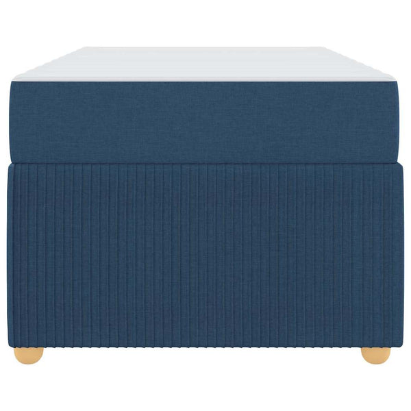 vidaXL Bed Frame with Mattress Blue 90 x 190 cm Fabric