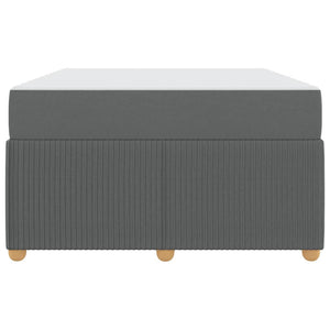 vidaXL Bed Frame with Mattress Dark Grey 120 x 190 cm Fabric