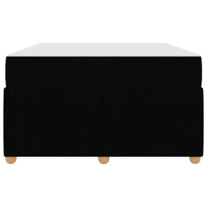 vidaXL Bed Frame with Mattress Black 120 x 190 cm Fabric