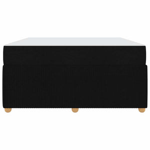 vidaXL Bed Frame with Mattress Black 140 x 200 cm Fabric