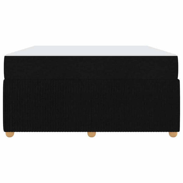 vidaXL Bed Frame with Mattress Black 140 x 200 cm Fabric