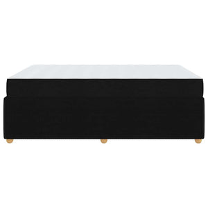 vidaXL Bed Frame with Mattress Black 140 x 200 cm Fabric