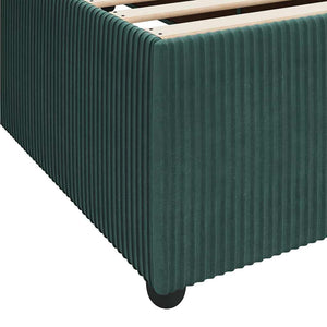 vidaXL Bed Frame with Mattress Dark Green 180 x 200 cm Fabric