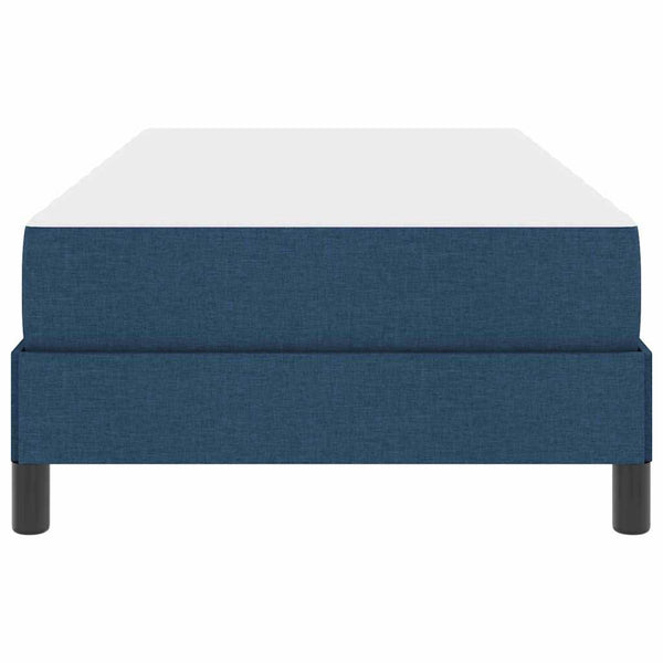 vidaXL Box Spring Bed with Mattress Blue 80 x 200 cm Fabric