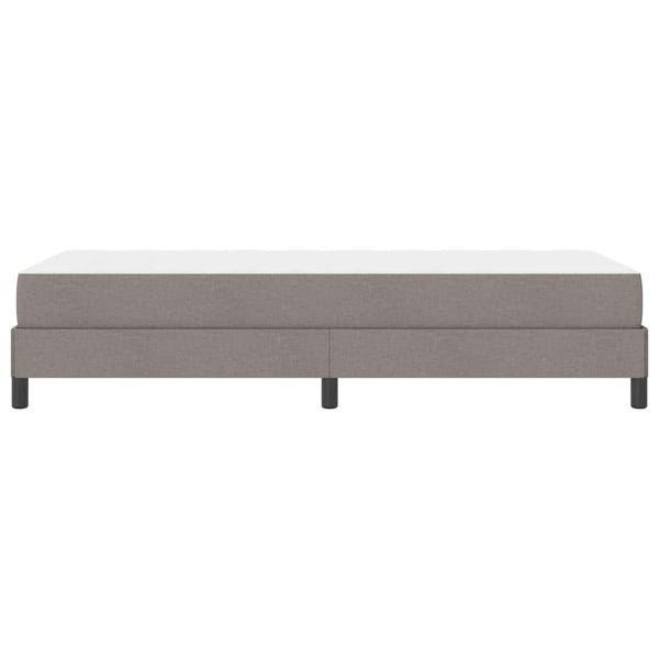 vidaXL Box Spring Bed with Mattress Taupe 90 x 190 cm Fabric
