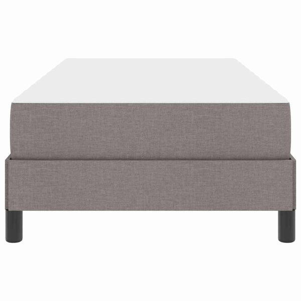 vidaXL Box Spring Bed with Mattress Taupe 90 x 200 cm Fabric