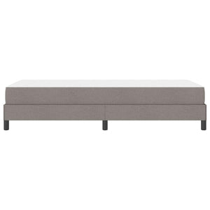 vidaXL Box Spring Bed with Mattress Taupe 90 x 200 cm Fabric