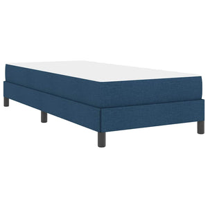 vidaXL Box Spring Bed with Mattress Blue 100 x 200 cm Fabric
