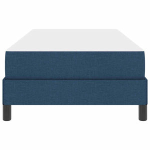 vidaXL Box Spring Bed with Mattress Blue 100 x 200 cm Fabric