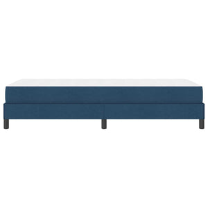 vidaXL Box Spring Bed with Mattress Blue 100 x 200 cm Fabric