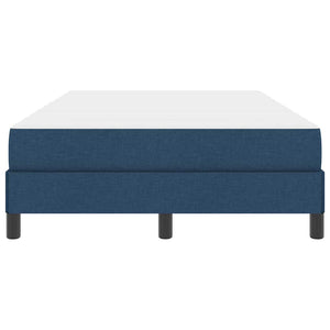 vidaXL Box Spring Bed with Mattress Blue 120 x 190 cm Fabric