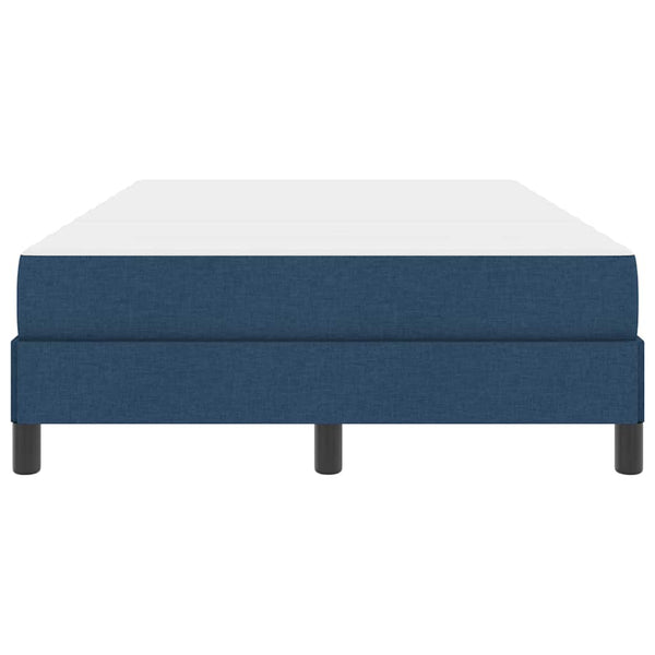 vidaXL Box Spring Bed with Mattress Blue 120 x 200 cm Fabric