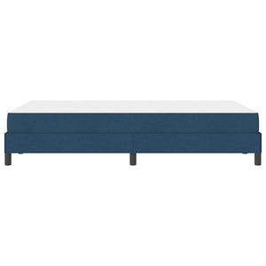 vidaXL Box Spring Bed with Mattress Blue 120 x 200 cm Fabric