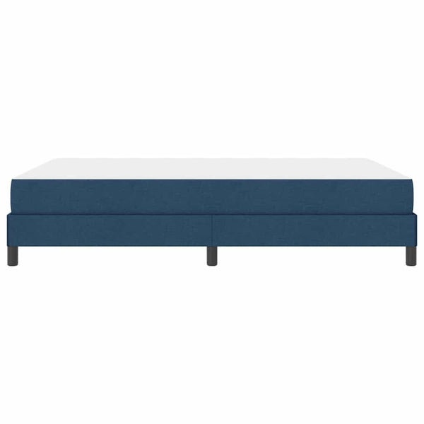vidaXL Box Spring Bed with Mattress Blue 160 x 200 cm Fabric