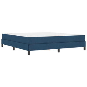 vidaXL Box Spring Bed with Mattress Blue 180 x 200 cm Fabric