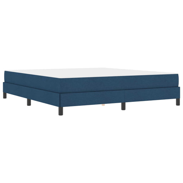 vidaXL Box Spring Bed with Mattress Blue 180 x 200 cm Fabric