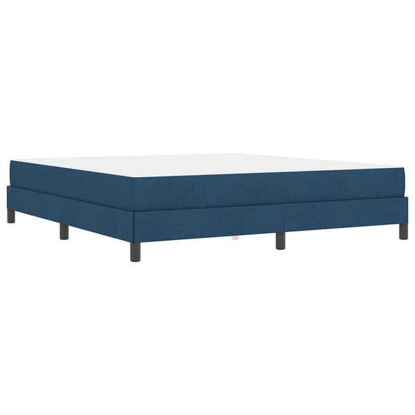 vidaXL Box Spring Bed with Mattress Blue 180 x 200 cm Fabric