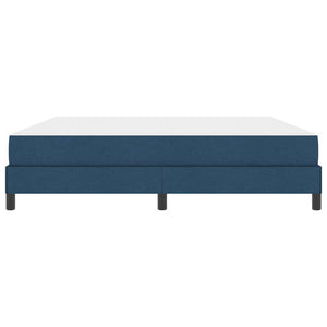 vidaXL Box Spring Bed with Mattress Blue 180 x 200 cm Fabric