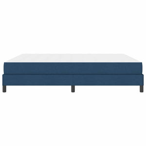 vidaXL Box Spring Bed with Mattress Blue 180 x 200 cm Fabric