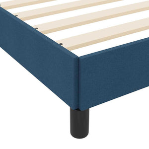 vidaXL Box Spring Bed with Mattress Blue 200 x 200 cm Fabric