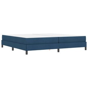 vidaXL Box Spring Bed with Mattress Blue 200 x 200 cm Fabric