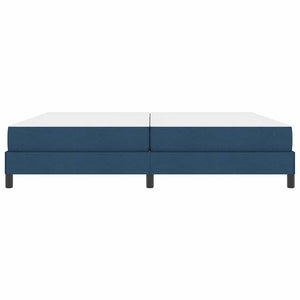 vidaXL Box Spring Bed with Mattress Blue 200 x 200 cm Fabric