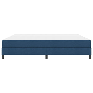 vidaXL Box Spring Bed with Mattress Blue 200 x 200 cm Fabric