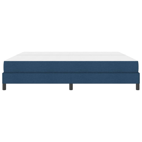 vidaXL Box Spring Bed with Mattress Blue 200 x 200 cm Fabric