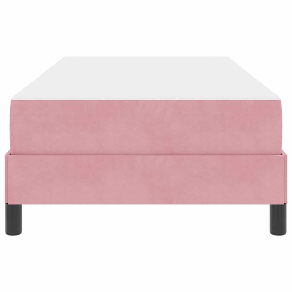 Boxspringbett Rosa mit Matratze 90x190 cm