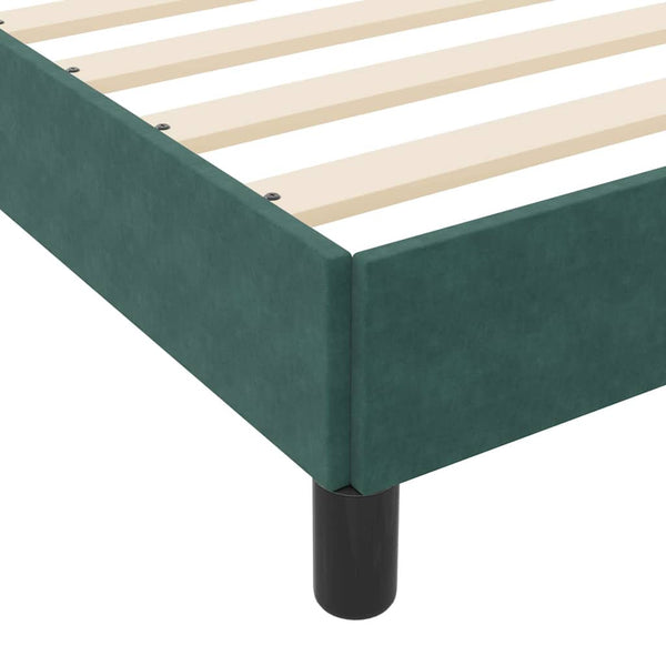 Boxspringbett Dunkelgrün 90x200 cm mit Matratze
