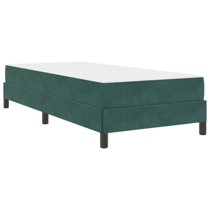 Boxspringbett Dunkelgrün 90x200 cm mit Matratze