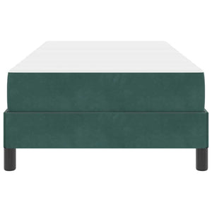Boxspringbett Dunkelgrün 90x200 cm mit Matratze