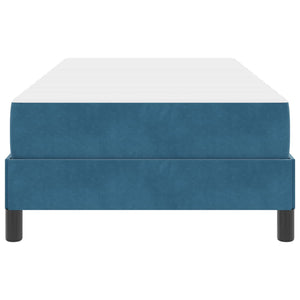Boxspringbett mit Matratze Dunkelblau 90x200 cm
