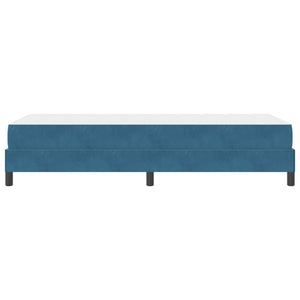Boxspringbett mit Matratze Dunkelblau 90x200 cm