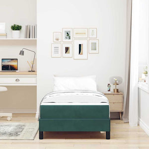 Boxspringbett mit Matratze Dunkelgrün 100x200 cm