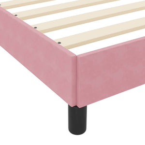 Boxspringbett Rosa mit Matratze 100x200 cm