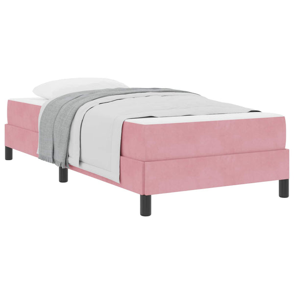 Boxspringbett Rosa mit Matratze 100x200 cm
