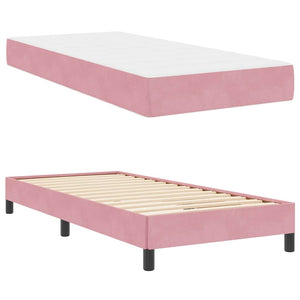 Boxspringbett Rosa mit Matratze 100x200 cm