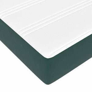 Boxspringbett mit Matratze Dunkelgrün 120x190 cm