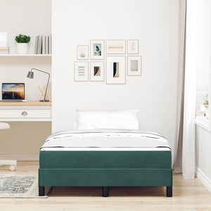Boxspringbett mit Matratze Dunkelgrün 120x190 cm