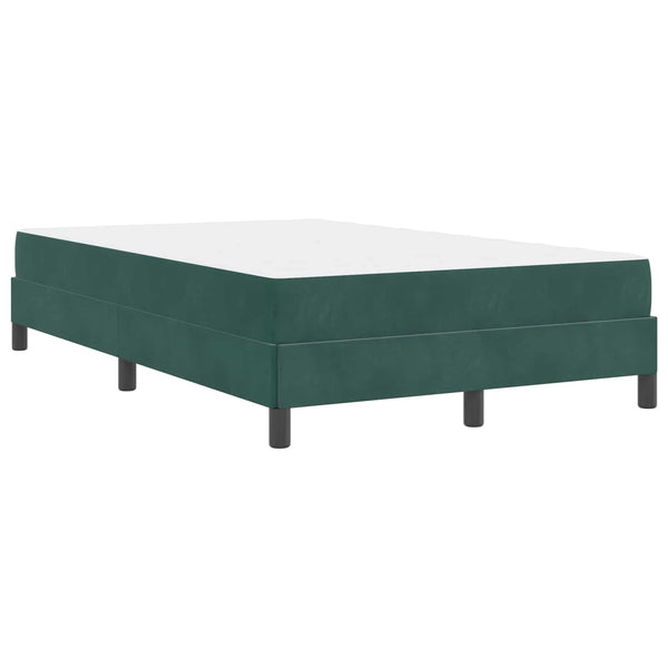 Boxspringbett mit Matratze Dunkelgrün 120x190 cm