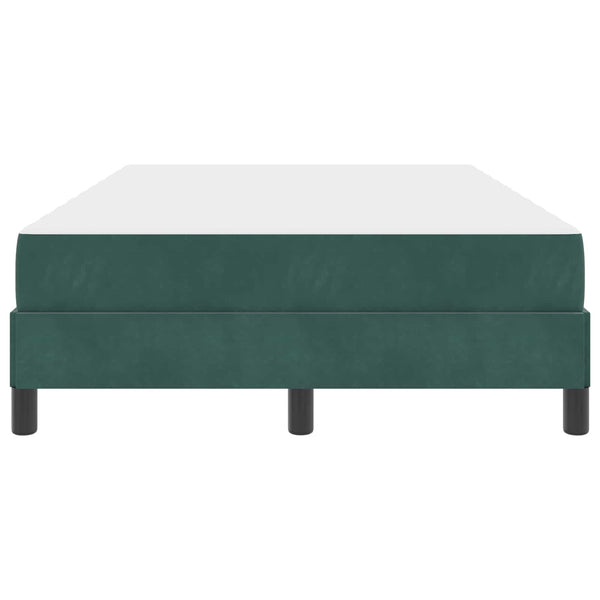 Boxspringbett mit Matratze Dunkelgrün 120x190 cm