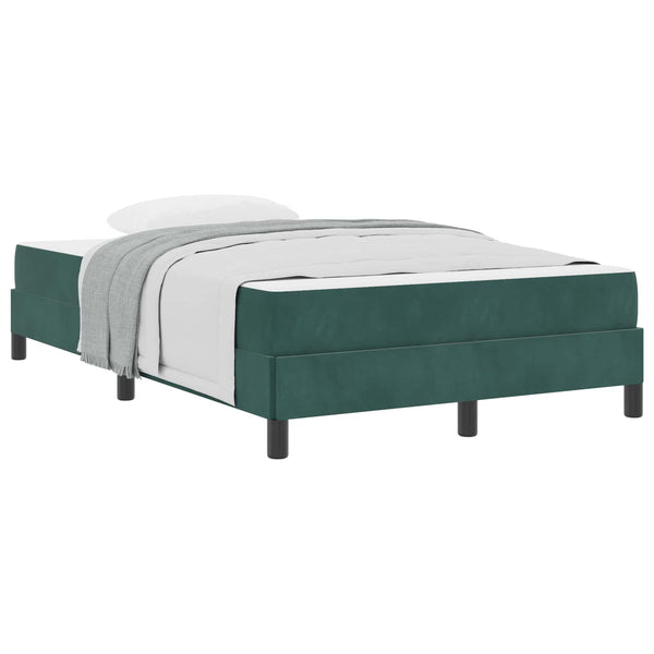 Boxspringbett mit Matratze Dunkelgrün 120x190 cm