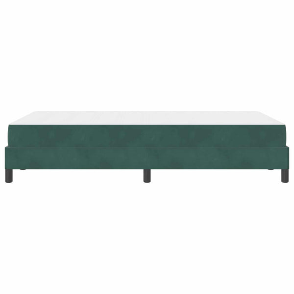 Boxspringbett mit Matratze Dunkelgrün 120x190 cm