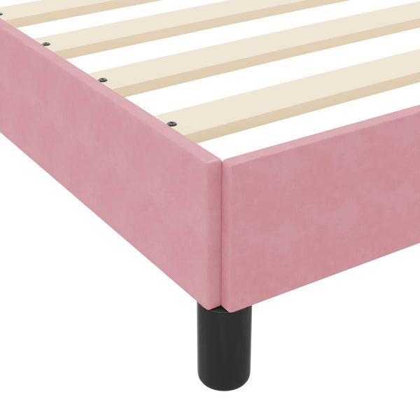 Boxspringbett Rosa mit Matratze 120x190 cm