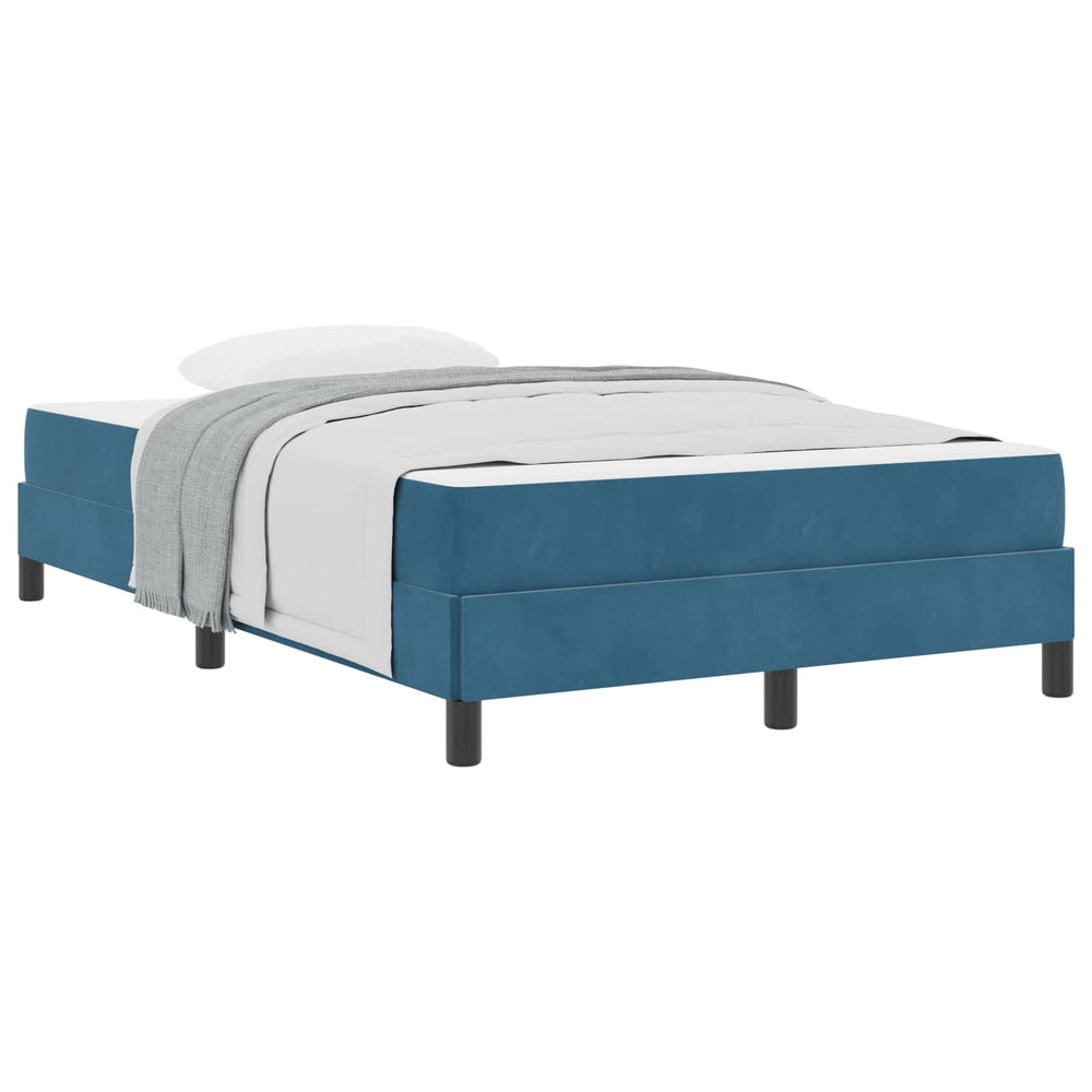 Boxspringbett mit Matratze Dunkelblau 120x200 cm