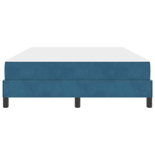 Boxspringbett Dunkelblau 140x190 cm mit Matratze
